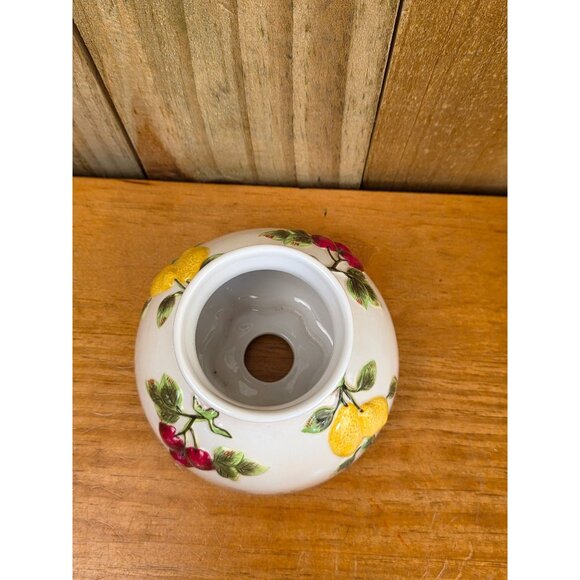 Handcrafted Ceramic Fruit Motif Lamp Shade Base - Picture 3 of 7